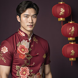 Lunar New Year photoshoot with qipao